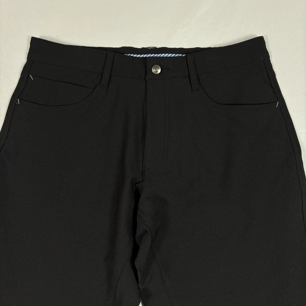 FootJoy Pants Mens 32x32 Black 5 Pocket Performance Golf Athletic Fit Stretch